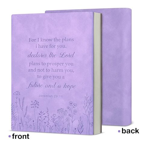 Purple Floral Christian Journal Religious Bible Verse Notebook Spiritual Christian Gifts for Women, Future and a Hope Purple Journal Notebook in Saudi Arabia