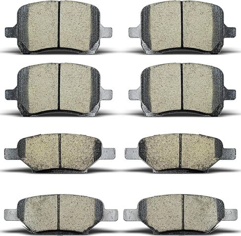 ALADICHE Brake Pads Kits 8pcs Brakes Pads Set Compatible with 2011-2018 Dodge Durango,2011-2019 Jeep Grand Cherokee in Saudi Arabia