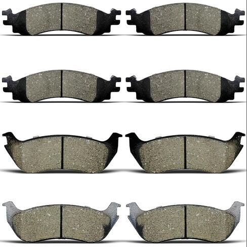 ALADICHE Brake Pads Kits 8pcs Brakes Pads Set Compatible with 2011-2018 Dodge Durango,2011-2019 Jeep Grand Cherokee in Saudi Arabia