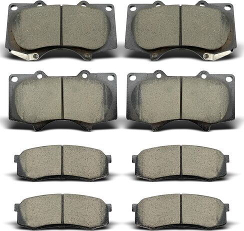 ALADICHE Brake Pads Kits 8pcs Brakes Pads Set Compatible with 2011-2018 Dodge Durango,2011-2019 Jeep Grand Cherokee in Saudi Arabia