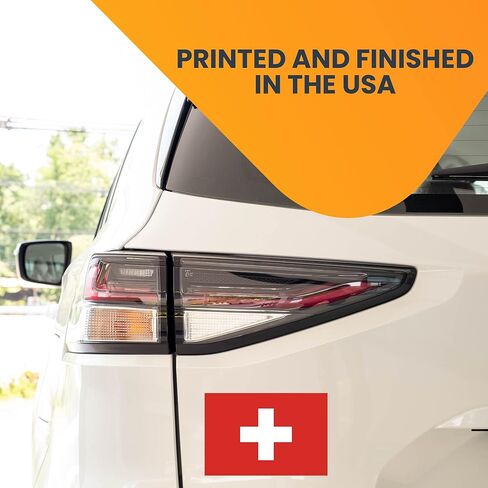ملصق مغناطيسي للسيارة Magnet Me Up Switzerland ذو العلم السويسري، 4x6 بوصة، مغناطيس سيارات عالي التحمل للسيارة والشاحنات وسيارات الدفع الرباعي in Saudi Arabia