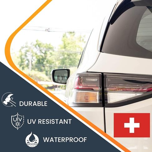 ملصق مغناطيسي للسيارة Magnet Me Up Switzerland ذو العلم السويسري، 4x6 بوصة، مغناطيس سيارات عالي التحمل للسيارة والشاحنات وسيارات الدفع الرباعي in Saudi Arabia