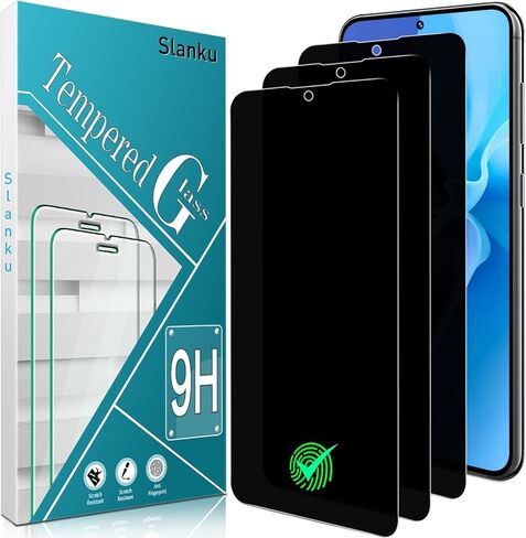 Slanku (3 Pack) Screen Protector for Samsung Galaxy A12 Tempered Glass, Bubbles Free, Anti-Scratch, Easy to install, Case Friendly, 9h-Hardness in Kuwait