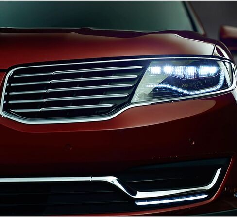 JOLONG Front Grille Left Driver Side Fit for Lincoln MKX 2016-2018 Bumper Upper Hood Grill Replacement for FA1Z8201AA FO1200597 (Front Left (Driver Side)) in Saudi Arabia