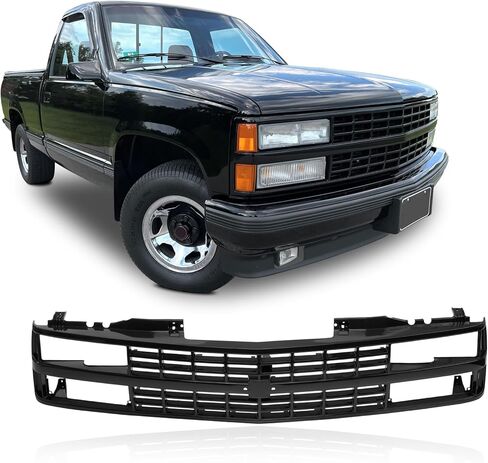 شبكة أمامية باللون الأسود متوافقة مع 1988-1993 CHEVROLET C/K 1500 2500 3500 Blazer GM1200228 15615108 in Saudi Arabia