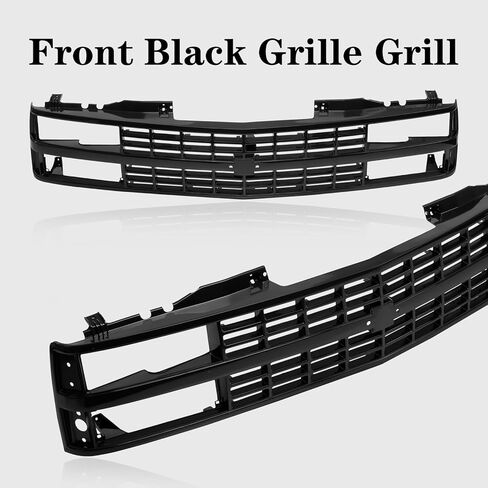 شبكة أمامية باللون الأسود متوافقة مع 1988-1993 CHEVROLET C/K 1500 2500 3500 Blazer GM1200228 15615108 in Saudi Arabia