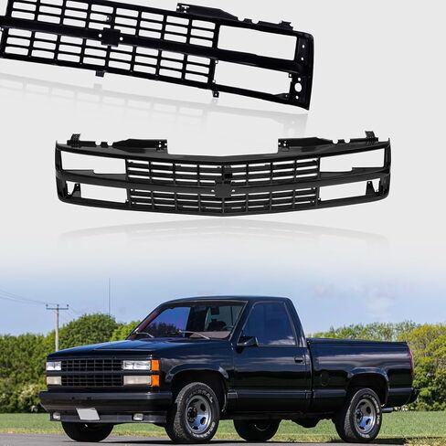 شبكة أمامية باللون الأسود متوافقة مع 1988-1993 CHEVROLET C/K 1500 2500 3500 Blazer GM1200228 15615108 in Saudi Arabia