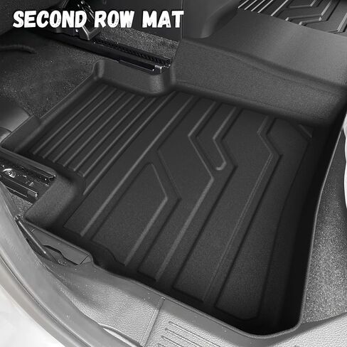 سجادات أرضية لـ 2021-2025 2026 Nissan Rogue S/SV/SL/Platinum/Rock Creek (ليست للرياضة)، مطاط TPE بطانات أرضية للحماية من جميع الأحوال الجوية، سجادات البضائع مجموعة كاملة من ملحقات Rogue سجادات السيارة in Saudi Arabia