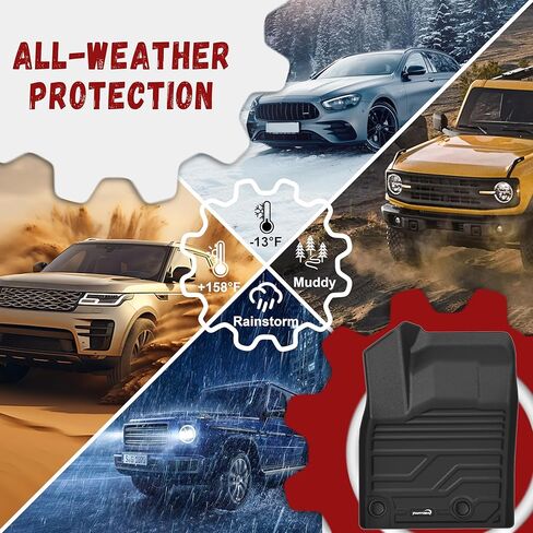 سجادات أرضية لـ 2021-2025 2026 Nissan Rogue S/SV/SL/Platinum/Rock Creek (ليست للرياضة)، مطاط TPE بطانات أرضية للحماية من جميع الأحوال الجوية، سجادات البضائع مجموعة كاملة من ملحقات Rogue سجادات السيارة in Saudi Arabia