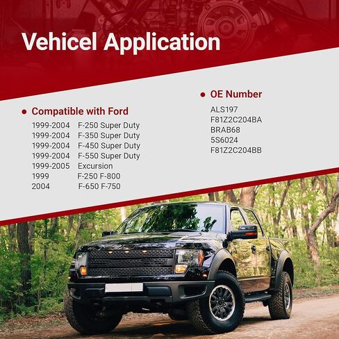 ABS Wheel Speed Sensor Front Left Right Compatible with Ford 1999-2004 F-250 F-350 F-450 F-550 Super Duty 2000-2005 Excursion 1999 F-800 2004 F-650 F-750, Replaces ALS197, 2PCS in Kuwait