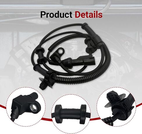 ABS Wheel Speed Sensor Front Left Right Compatible with Ford 1999-2004 F-250 F-350 F-450 F-550 Super Duty 2000-2005 Excursion 1999 F-800 2004 F-650 F-750, Replaces ALS197, 2PCS in Kuwait