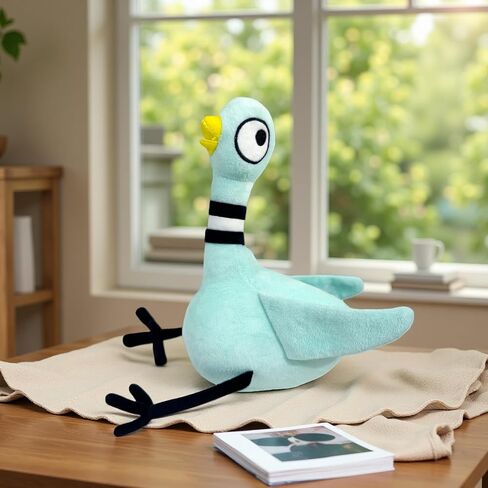 12 بوصة حمامة محشوة على شكل حمامة من القطيفة، لعبة حيوانات محشوة ناعمة على شكل طائر محشوة للأطفال الأولاد والبنات هدايا، ديكور منزلي قطيفة in Kuwait