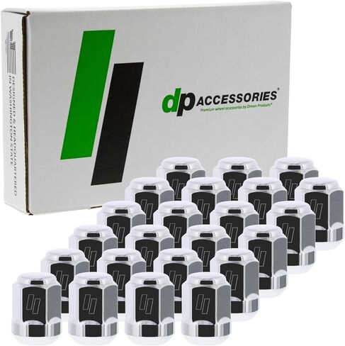 DPAccessories Chrome Lug Nuts | Compatible Replacement for Honda-Acura | 90381-S87-A01, 90304-SA5-013 | Factory/OEM Wheels Only | Set of 20 | DHO121501F-CH/020 in Saudi Arabia