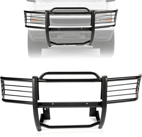 Brush Guard Compatible with 1998-2004 Chevrolet S10/Blazer GMC Jimmy/Envoy/Sonoma Isuzu Hombre Oldsmobile Bravada Powder Coated Grille Guard in Saudi Arabia