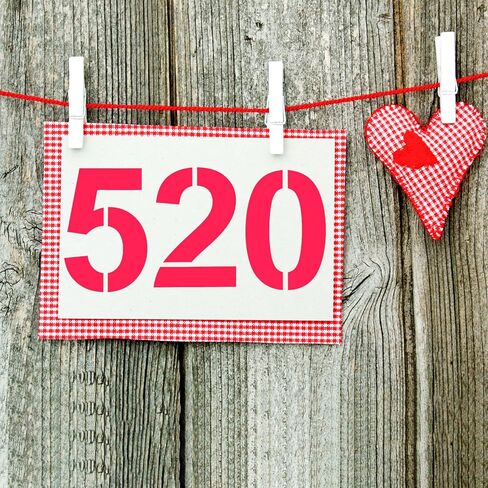 8 Inch Number Stencils Set, Reusable Plastic Digital Templates, Number Painting Stencil for Road, Door, Wall, Mailbox, Crafts in Kuwait