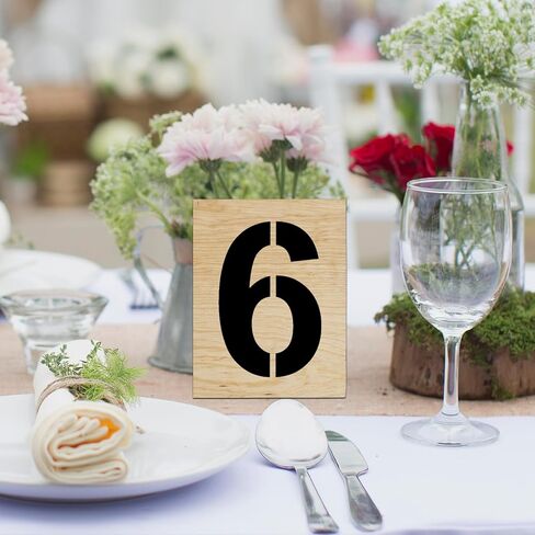 8 Inch Number Stencils Set, Reusable Plastic Digital Templates, Number Painting Stencil for Road, Door, Wall, Mailbox, Crafts in Kuwait