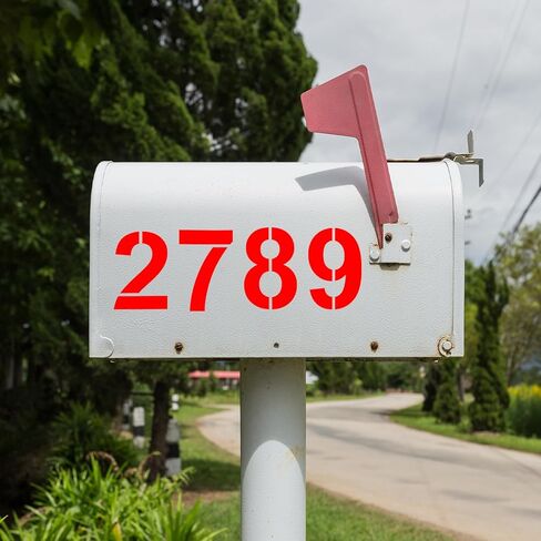 8 Inch Number Stencils Set, Reusable Plastic Digital Templates, Number Painting Stencil for Road, Door, Wall, Mailbox, Crafts in Kuwait