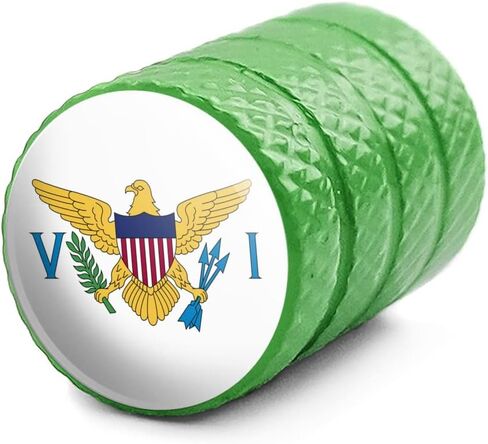 GRAPHICS & MORE Virgin Islands US Territory Flag Tire Rim Wheel Aluminum Valve Stem Caps in Saudi Arabia