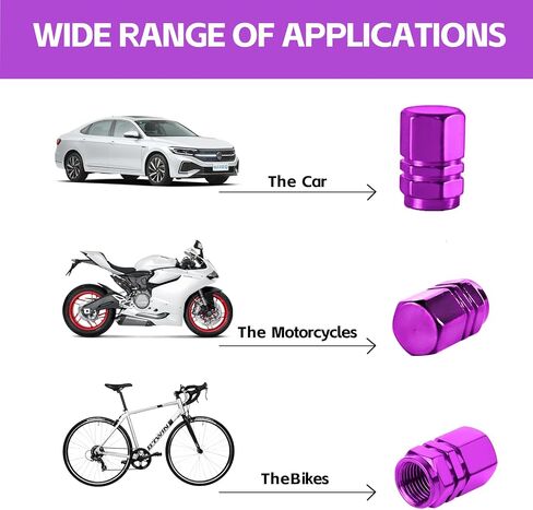 12 PCS Car Tire Valve Stem Caps, Corrosion Resistant Aluminum Tire Air Caps, Dustproof & Leakproof Vehicle Stem Covers, Universal for Car, SUV, Bike, Truck and Motorcycle(Red) in Saudi Arabia