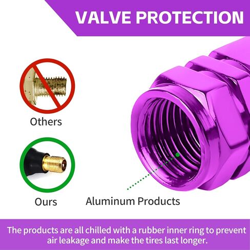 12 PCS Car Tire Valve Stem Caps, Corrosion Resistant Aluminum Tire Air Caps, Dustproof & Leakproof Vehicle Stem Covers, Universal for Car, SUV, Bike, Truck and Motorcycle(Red) in Saudi Arabia