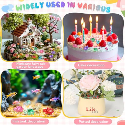 500 Pcs Luminous Mini Resin Turtles Tiny Turtles for Crafts Miniatures Mini Resin Animals Miniatures for Crafts Fairy Garden Dollhouse Micro Landscaping Decoration Style 1 in Saudi Arabia