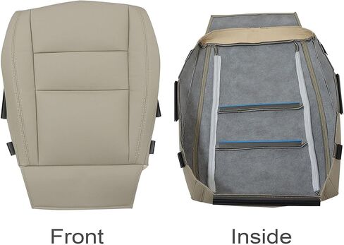 GXARTS Driver Side Bottom Microfiber Leather Seat Cover Tan ULXL or CJXL Compatible with Jeep Grand Cherokee 2011 2012 2013 2014 2015 2016 2017 2018 2019 2020 2021 Fit for Dodge Durango 2011-2018 in Saudi Arabia