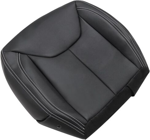SecosAutoparts Black Leather Driver & Passenger Side Bottom Replacement Seat Cover Compatible with Jeep Wrangler Rubicon 2013 2014 2015 2016 2017 in Saudi Arabia