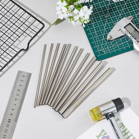 PH PandaHall 11pcs Mandrels for Jewelry Making 5 Sizes Carbon Steel Rod 5 Inch Long Hollow Round Tubing Straight Metal Tube for DIY Craft Wind Chime Wire Wrapping Forming Rings 3.5/4.2/5/7/9mm in Saudi Arabia
