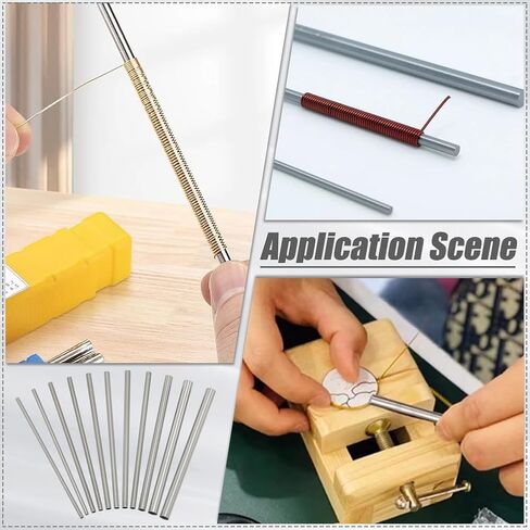 PH PandaHall 11pcs Mandrels for Jewelry Making 5 Sizes Carbon Steel Rod 5 Inch Long Hollow Round Tubing Straight Metal Tube for DIY Craft Wind Chime Wire Wrapping Forming Rings 3.5/4.2/5/7/9mm in Saudi Arabia