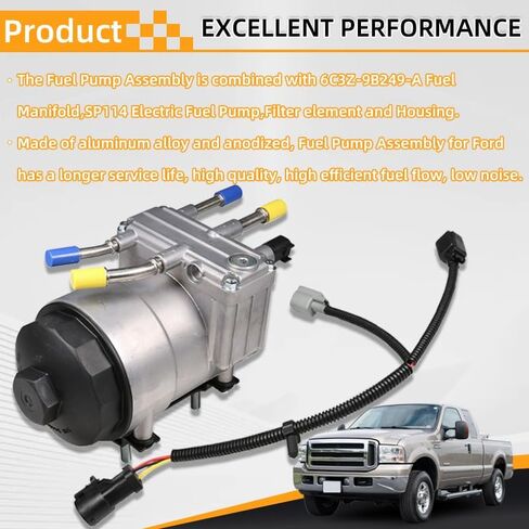 6C3Z-9G282-C مجموعة مضخة الوقود ث/تسخير PFB-101 يصلح ل 2003-2007 فورد F250 F350 F450 F550 سوبر ديوتي 2003-2005 فورد رحلة 6.0L V8 ديزل، 6C3Z-9G282-C، 6C3Z9G282C، PFB-101، PFB101 in Kuwait