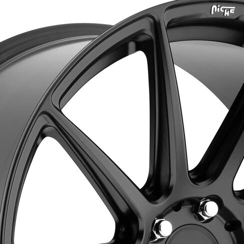 NICHE ESSEN Matte Black Wheel with Aluminum (19 x 8.5 inches /5 x 112 mm, 35 mm Offset) in Saudi Arabia