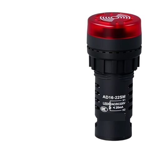 AD16-22SM صوت وضوء متقطع الجرس LED فلاش إنذار لهب قذيفة وامض الطنان (16mmyellowac220v) in Saudi Arabia