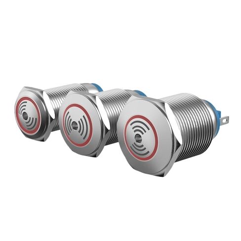 Metal Buzzer 16/19/22mm AC/DC 24v12v Stainless Steel Intermittent Continuous Intermittent Sound and Light Alarm(16mmopening) in Saudi Arabia