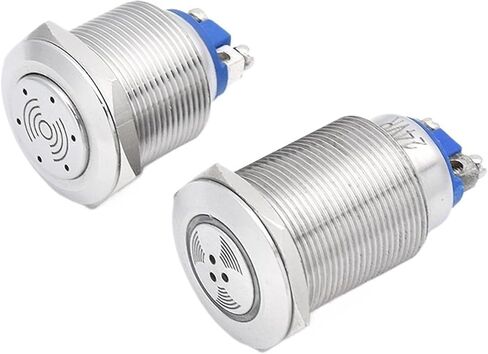 Metal Plastic LED Flash Long Bright Pulse Buzzer Alarm Screw Foot Long beep Intermittent Call(16mm Waterproof Intermittent Flash 12v) in Saudi Arabia