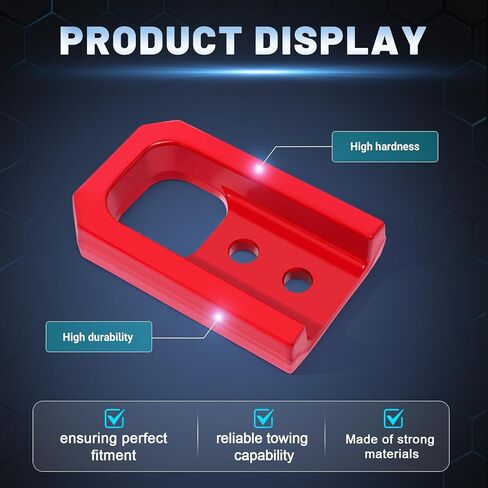 Front Tow Hooks Compatible with Toyota Tacoma 2024-2026 4Runner 2025-2026, Red Left and Right in Saudi Arabia