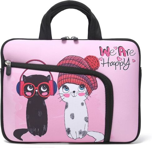 15 15.4 15.6 inch Laptop Handle Bag Computer Protect Notebook Sleeve Neoprene Cover Soft Carrying Case with Extra Pockets in Saudi Arabia