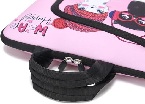 15 15.4 15.6 inch Laptop Handle Bag Computer Protect Notebook Sleeve Neoprene Cover Soft Carrying Case with Extra Pockets in Saudi Arabia