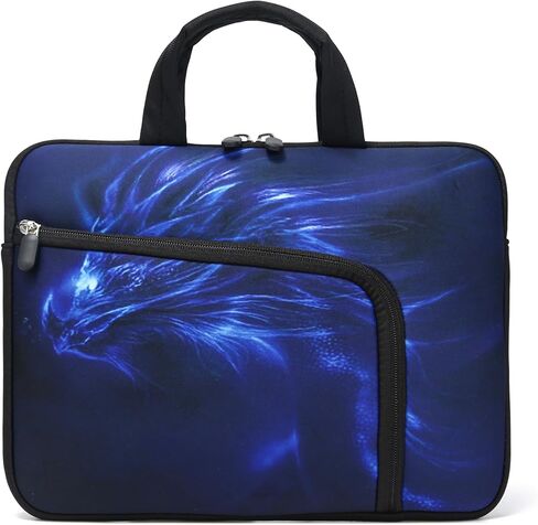 15 15.4 15.6 inch Laptop Handle Bag Computer Protect Notebook Sleeve Neoprene Cover Soft Carrying Case with Extra Pockets in Saudi Arabia