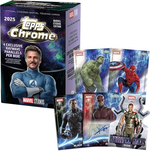 2025 Topps Marvel Studios Chrome - مختوم من المصنع - صندوق القيمة in Saudi Arabia