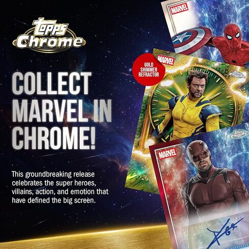 2025 Topps Marvel Studios Chrome - مختوم من المصنع - صندوق القيمة in Saudi Arabia