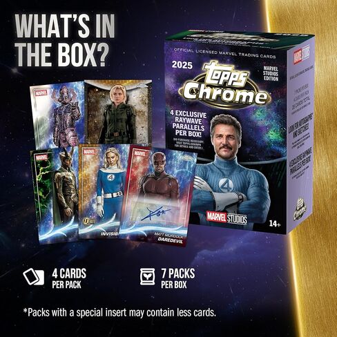 2025 Topps Marvel Studios Chrome - مختوم من المصنع - صندوق القيمة in Saudi Arabia