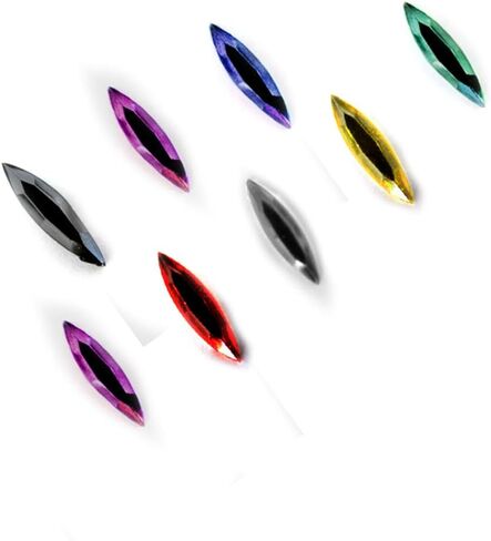 The Crafts Outlet 144pc Rhinestones Eye Shaped (Navette) 4x15mm Flatback Crystal Clear CLR in Saudi Arabia