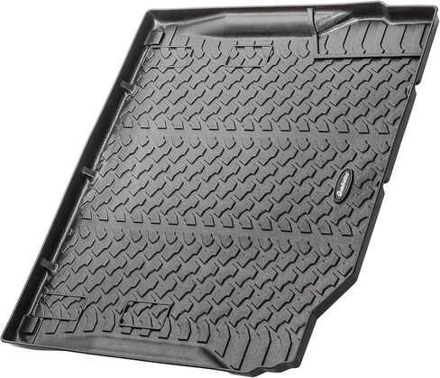 بطانة شحن خلفية Quadratec Ultimate لجميع الأحوال الجوية - تناسب Jeep Wrangler JK 2011-2014 - مع مضخم صوت - جوانب طويلة جدًا - نمط مداس عميق 5/16 - لن تتشقق أو تذوب أو تتشوه in Kuwait