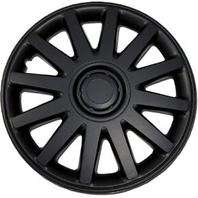 TuningPros WSC-610B16 - حزمة من 4 أغطية محورية - أغطية عجلات سوداء غير لامعة من النوع مقاس 16 بوصة (منبثقة) in Kuwait