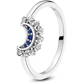 Nbsameng 925 Sterling Silver Stacking Ring with CZ Zirconia, Gift for Women Girls, Texture (Size 9) in Kuwait