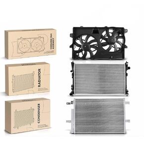 Replacement Parts for Radiator&AC Condenser&Cooling Fan Kit for Ford Edge 2011-2014 Lincoln MKX Mod-AP88P-107855 in Kuwait