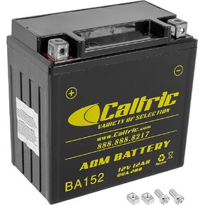 Caltric AGM Battery Compatible with Kawasaki Mule 4000 / Mule 4010 4x4 / Mule 4010 Trans 2009-2023 in Kuwait