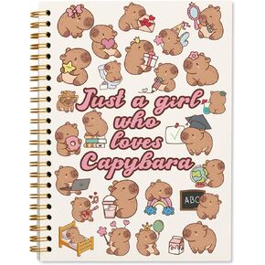 Cute Floral Capybara Notebook Journal for Girls Women, Funny Journaling Notebooks Travel Diary Journal, Gifts for Capybara Lovers, Just a Girl Who Loves Capybaras, 5.5x8.3 in Saudi Arabia