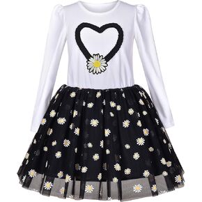 Sunny Fashion Girls Dress Christmas Santa Hat Long Sleeve Party Dress Size 6-12 in Kuwait