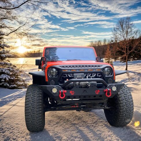 OMP Offroad Premium Aluminum Fender Flares 12 inch Compatible for Jeep Wrangler JK JKU - Ultimate Protection and Off-Road Upgrade Special for X Large tire Wrangler. (with Inner Fenders) in Saudi Arabia